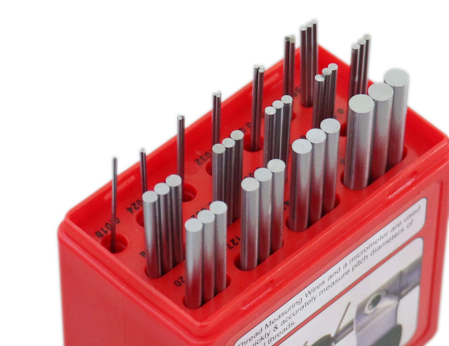 Juego de Cables de Medición de Roscas métricas y estadounidenses Accusize Industrial Tools Eg06-1002