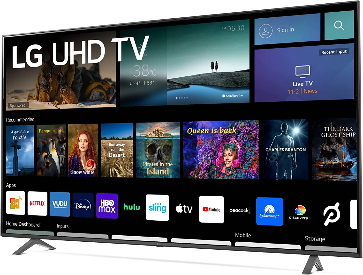 LG Television de 70 Pulgadas Serie 7 Class 4K 2160p Smart LED TV HDR Frecuencia de Actualización 60Hz Bluetooth Compatible con Alexa y Google Assistant (Reacondicionado)