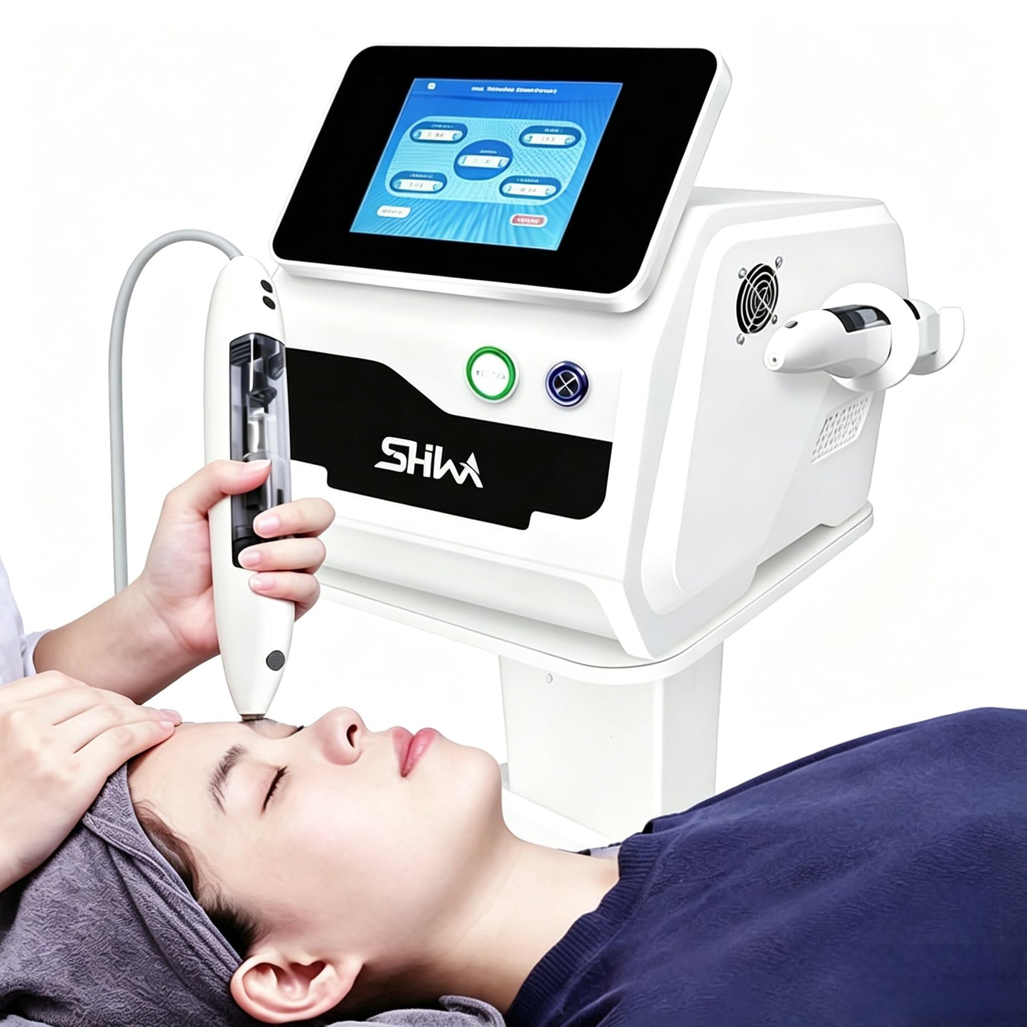 Tratamientos Vaporizador Facial, Spa Facial,Sistema de Agua facial,Dispensador de Agua Transcutánea sin aguja,Introductor de Atomización, para Agua o Esencia