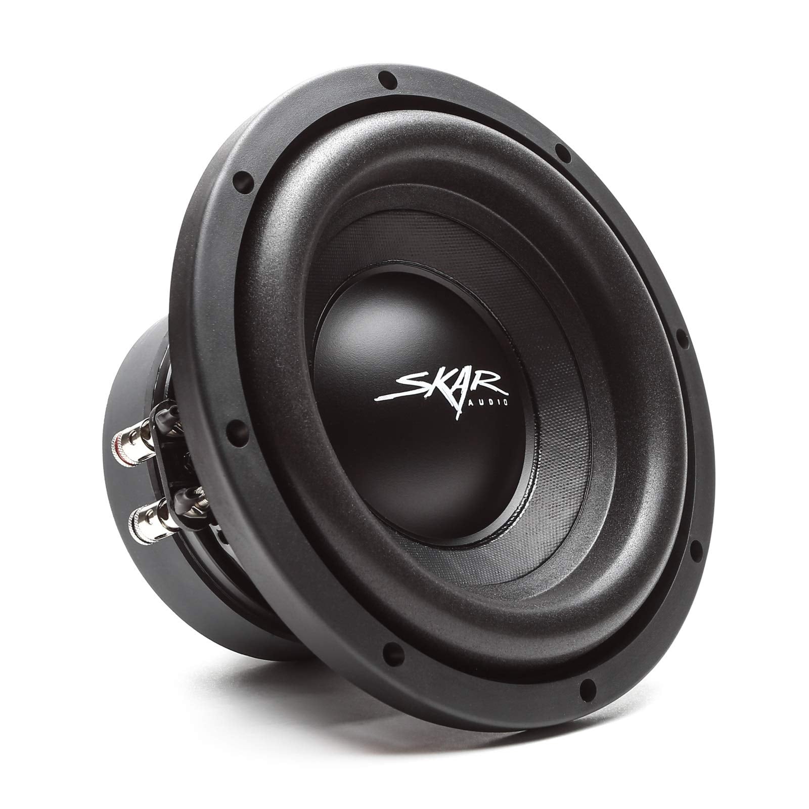 Skar Audio Single 8" Completo 700 W Serie SDR Subwoofer Paquete de graves – Incluye caja cargada con amplificador