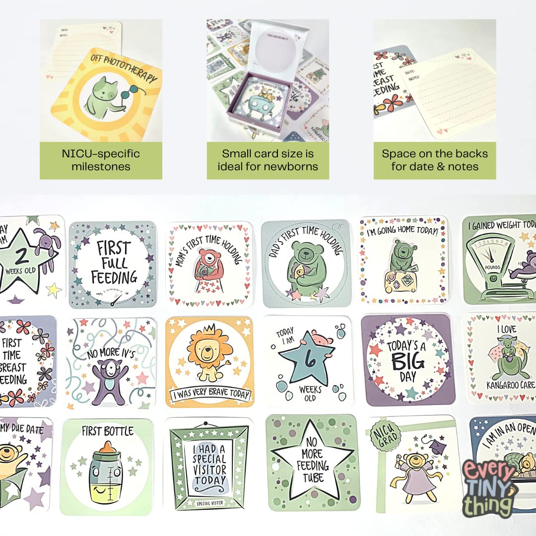 NICU Milestone Cards from Every Tiny Thing - Celebrate the Special Moments in the Neonatal Intensive Care Unit