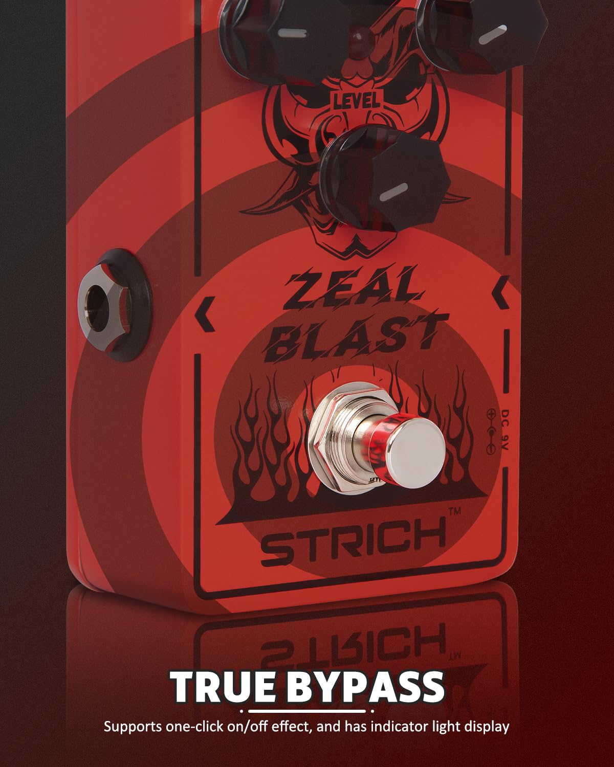 STRICH - Pedal de efecto de refuerzo para guitarra eléctrica y bajo True Bypass