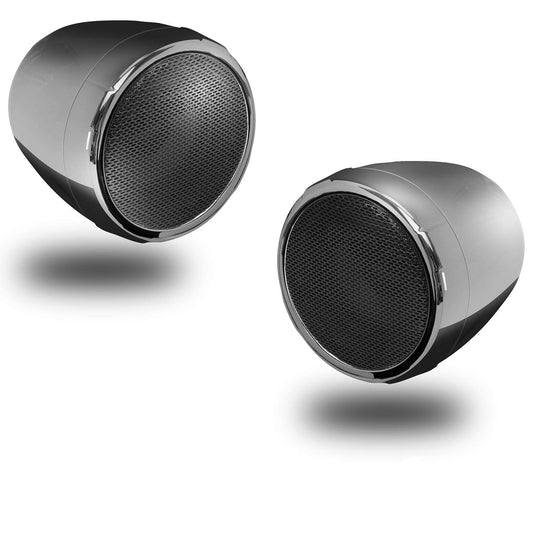 BOSS Audio Systems MCBC425BA - Altavoz para Motocicleta ATV UTV - Bluetooth, Resistente a la Intemperie de 3 Pulgadas, Amplificador Integrado
