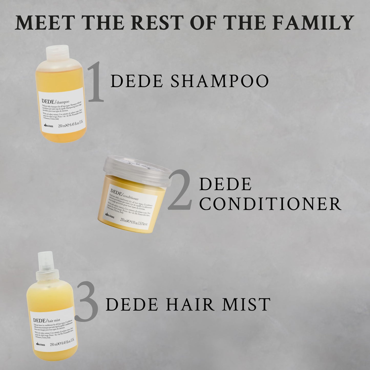 Davines DEDE Hair Mist | Spray para desenredar cabello | 250 ml