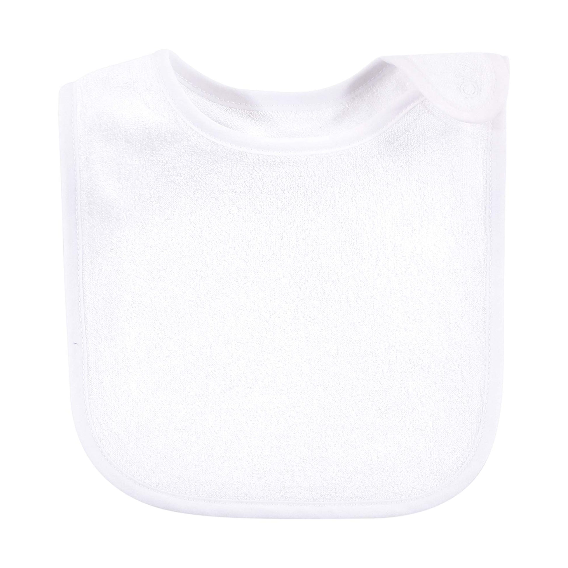 Hudson Baby - Baberos unisex de rayón de rizo de bambú, color negro, blanco, talla única