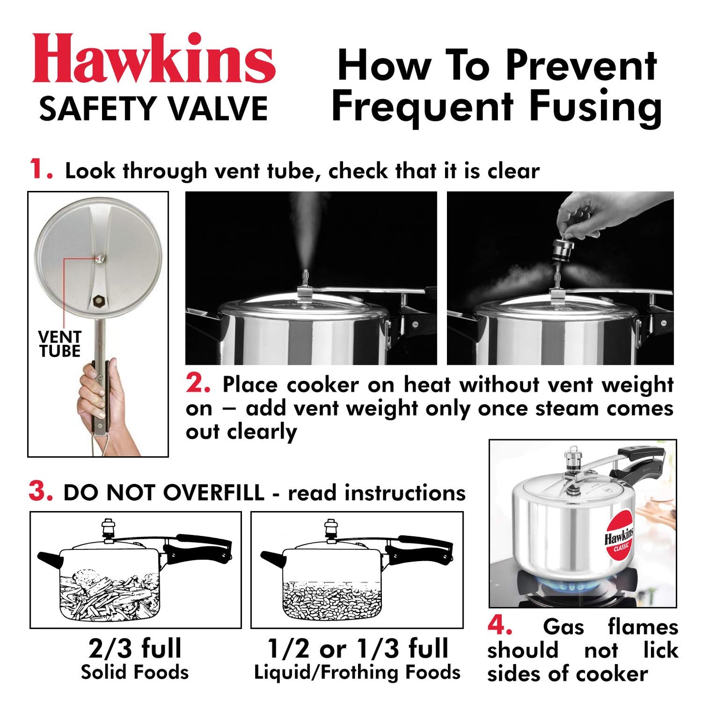 Hawkins B1010 - Válvula de seguridad para olla de presión, 3 piezas, B1010-3 unidades