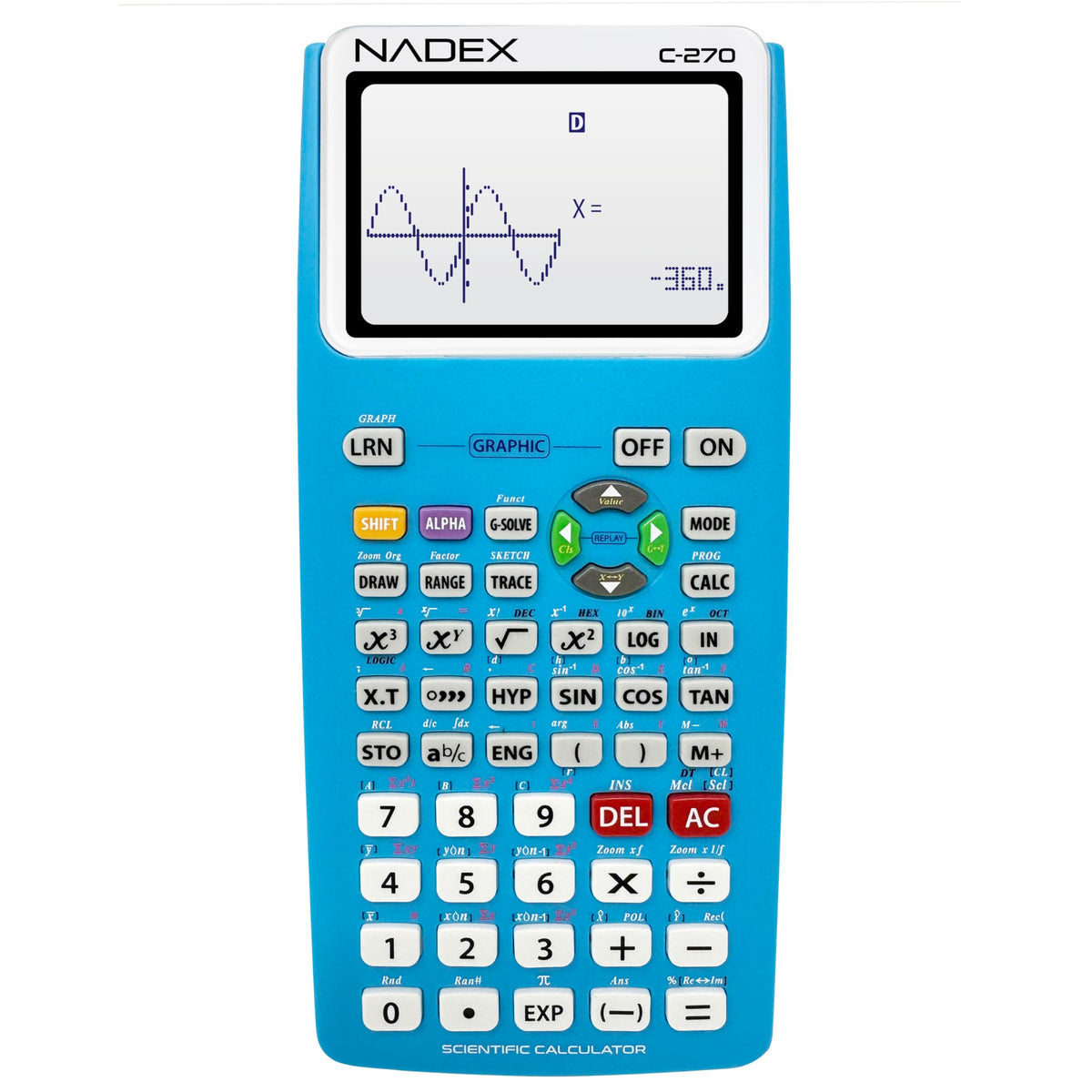 Calculadora Científica Avanzada para Estudiantes en Blanco y Negro