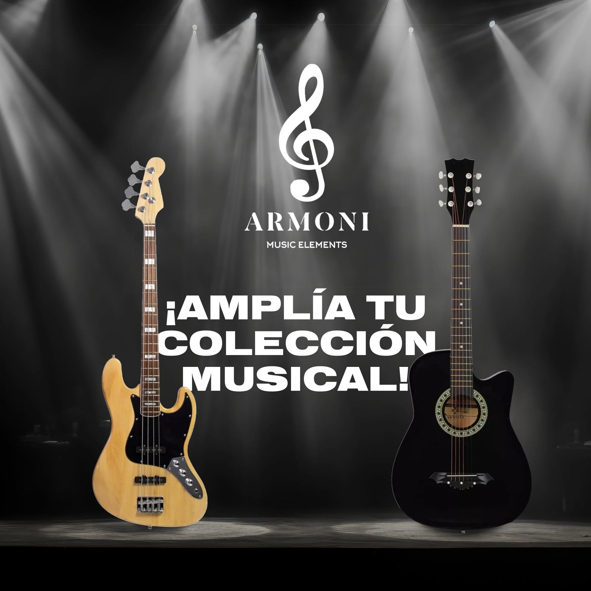 Guitarra Acústica Curva Armoni 4/4 con Accesorios Completos | Guitarra Azul - Cuello de Abeto, Cuerdas de Nailon, Funda, Púas y Más