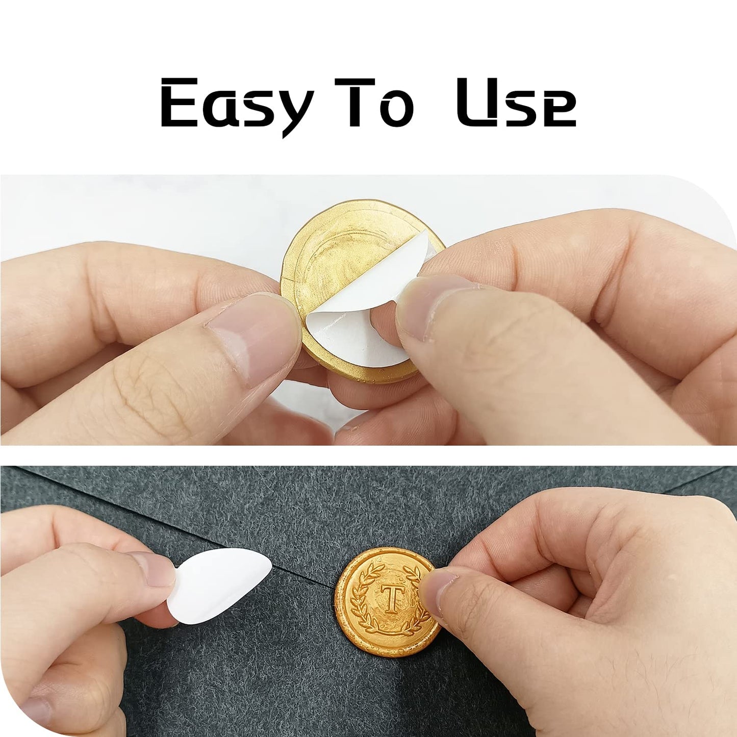 25 calcomanías adhesivas de cera con letra R, hechas a mano, sin necesidad de sello, etiquetas adhesivas de cera para invitaciones de boda, sobres, regalo de Navidad