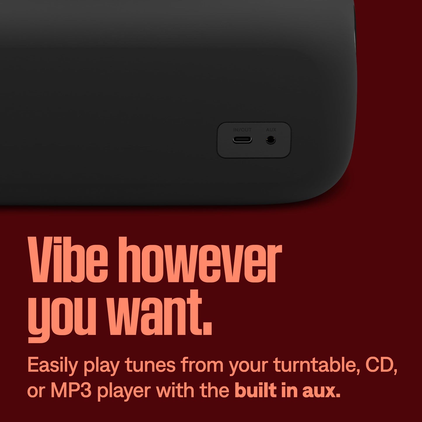 Bose Altavoz Portátil SoundLink MAX, Altavoz Bluetooth Grande Impermeable, con 20 Horas de duración de la batería, USB-C, Entrada AUX de 3.5 mm incluida, Negro