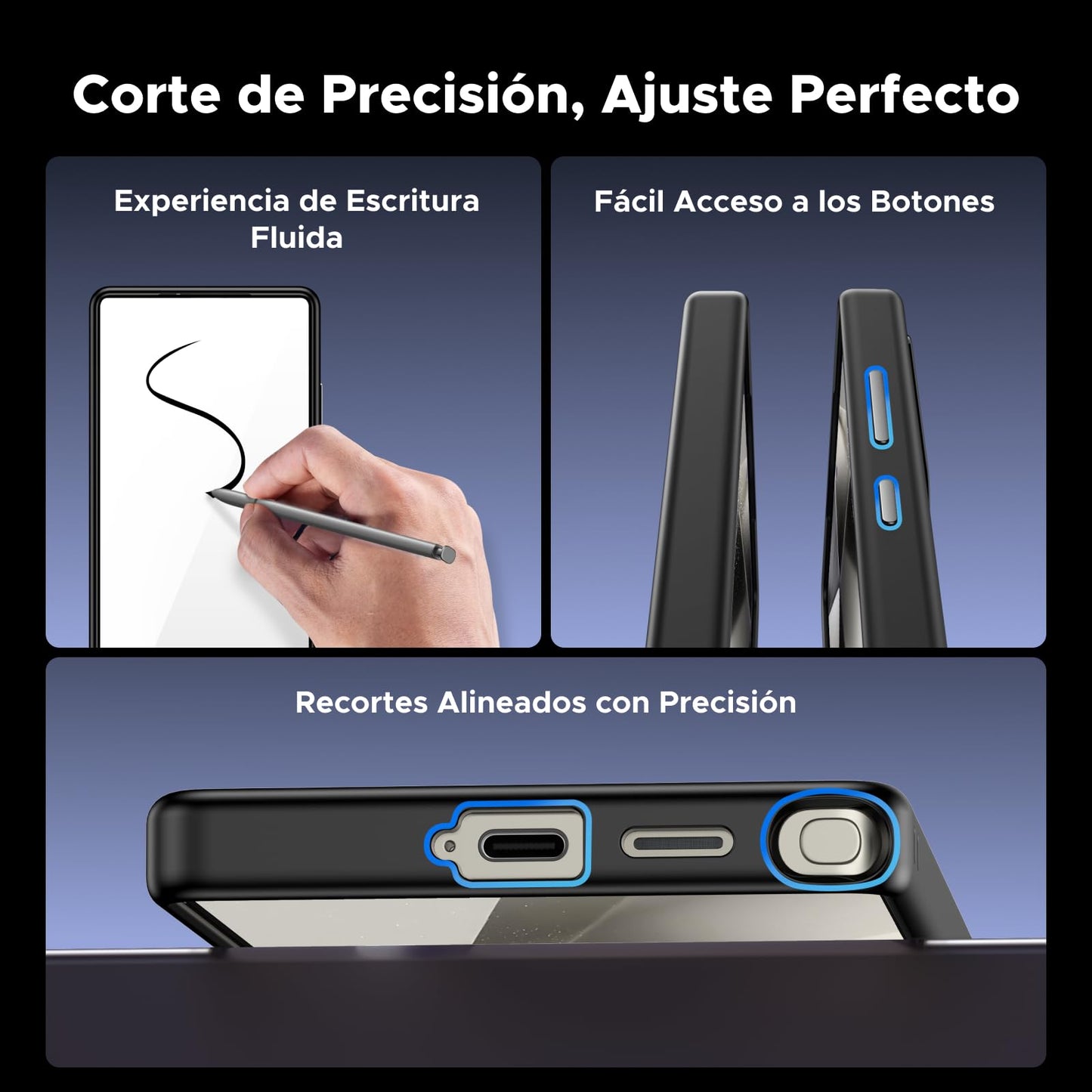 Funda Magnética UGREEN Negra Respaldo Mate Anticaída para Galaxy S25 Ultra Antigolpes