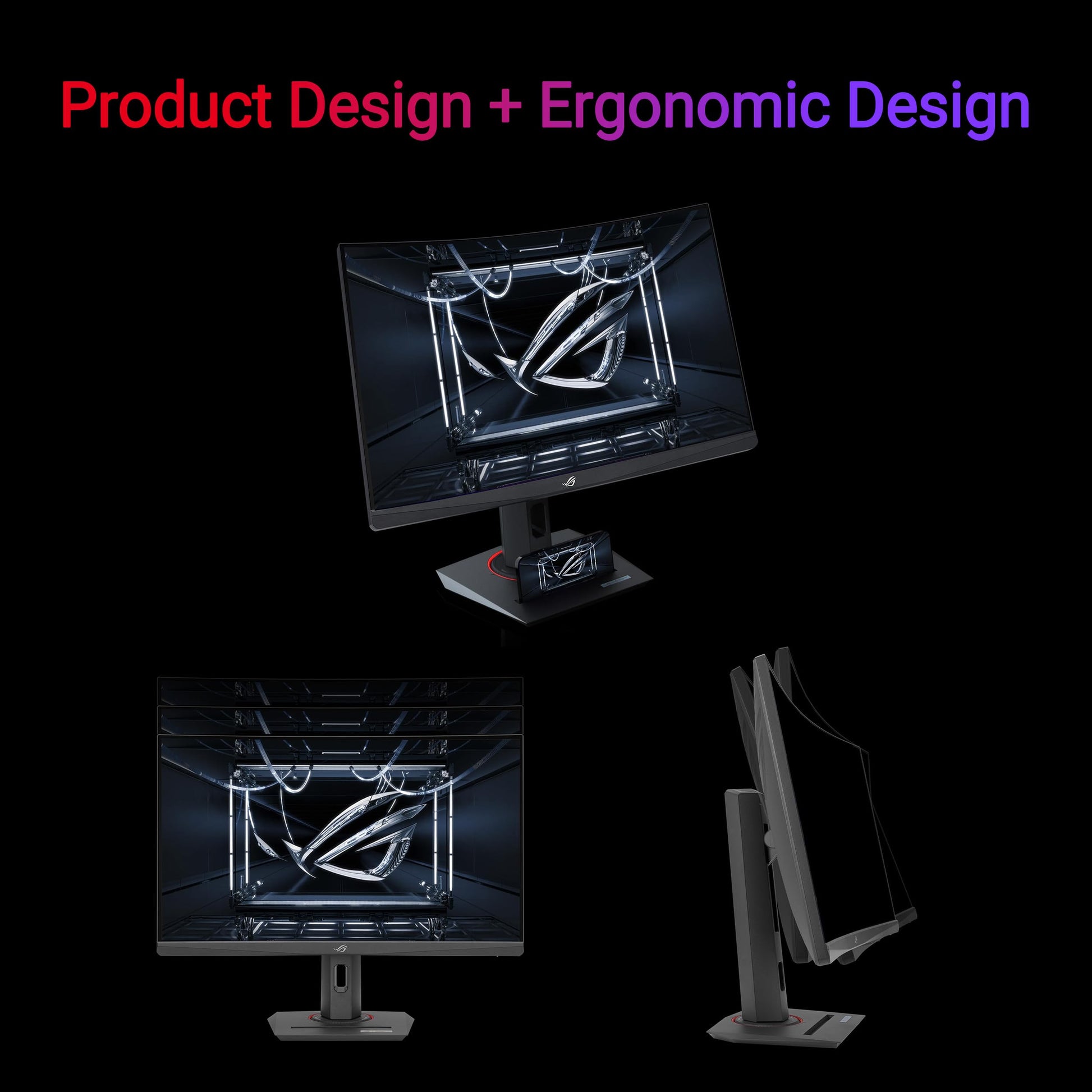 ASUS Monitor Gamer ROG Strix XG27WCS USB Type-C: 27 Pulgadas, 2560 x 1440, Curvo, 180 Hz, 1 ms (GTG), VA rápido, Extreme Low Motion Blur Sync