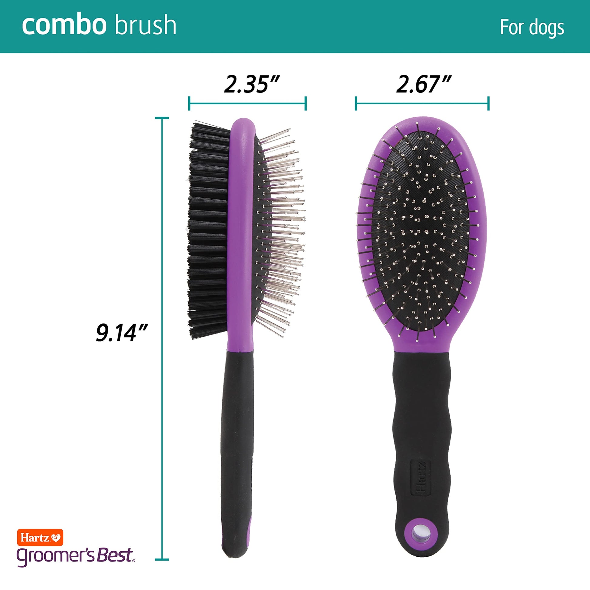 Hartz Cepillo Combinado Deluxe