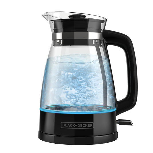 BLACK+DECKER Hervidor Eléctrico 1.7 Lts con Luz LED, Base Giratoria y Apagado Automático