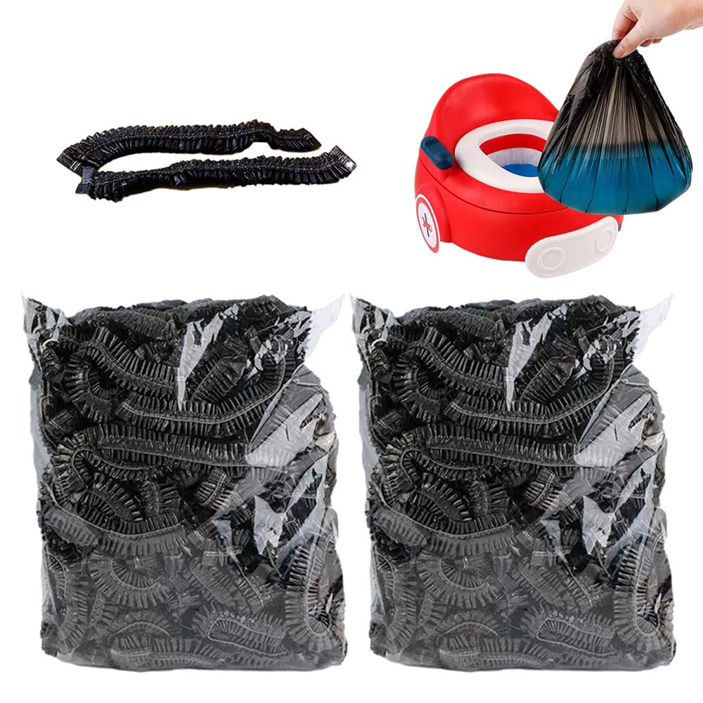OULIGET Forros para sillas de orinal con bolsas elásticas y portátiles de entrenamiento para orinal, revestimientos de repuesto desechables para niños y bebés, funda de asiento de inodoro, 17 x 8