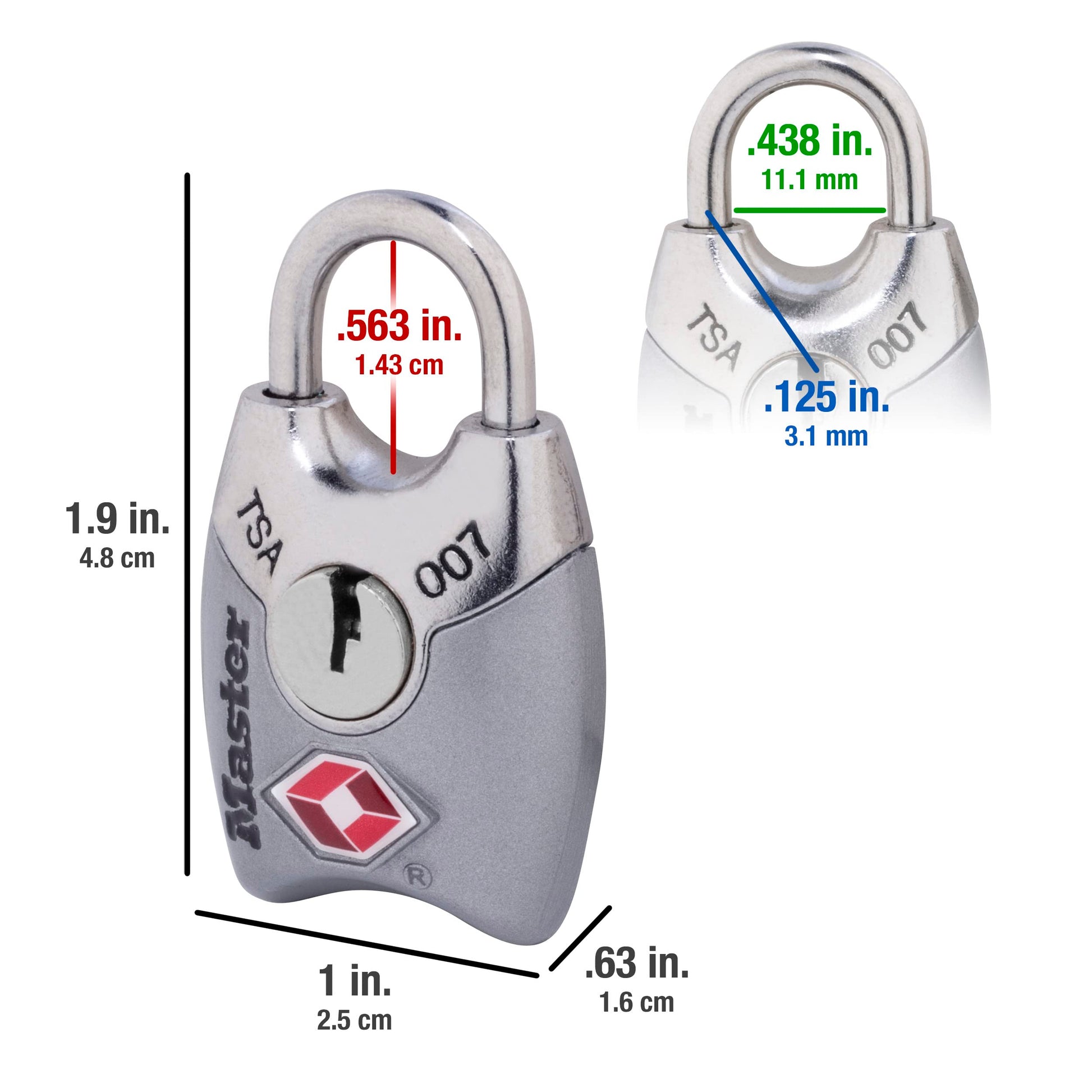 Juego de Candados Master Lock 25 mm Negro 2 Piezas