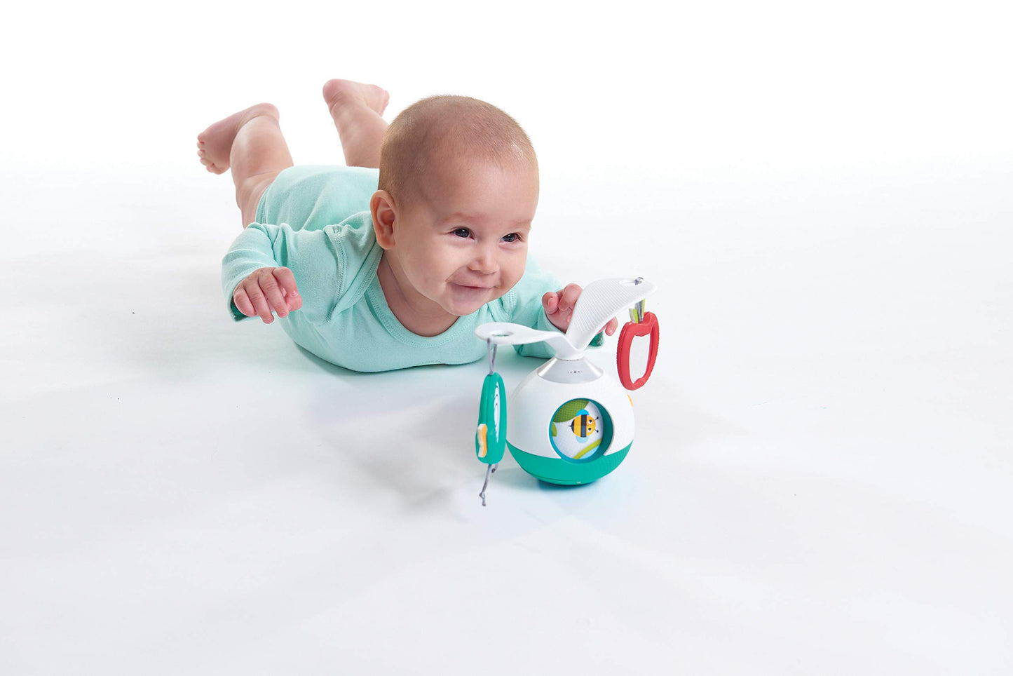 Tiny Love Tummy Time Mobile Entertainer, azul, talla única