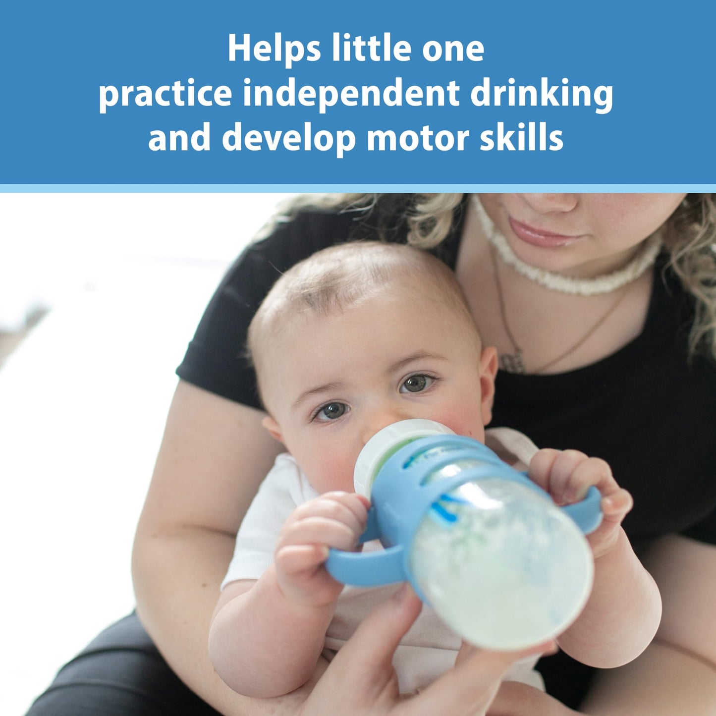 Mangos de Botella de Silicona Dr. Brown’s Light Pink Ecru Black para Bebé