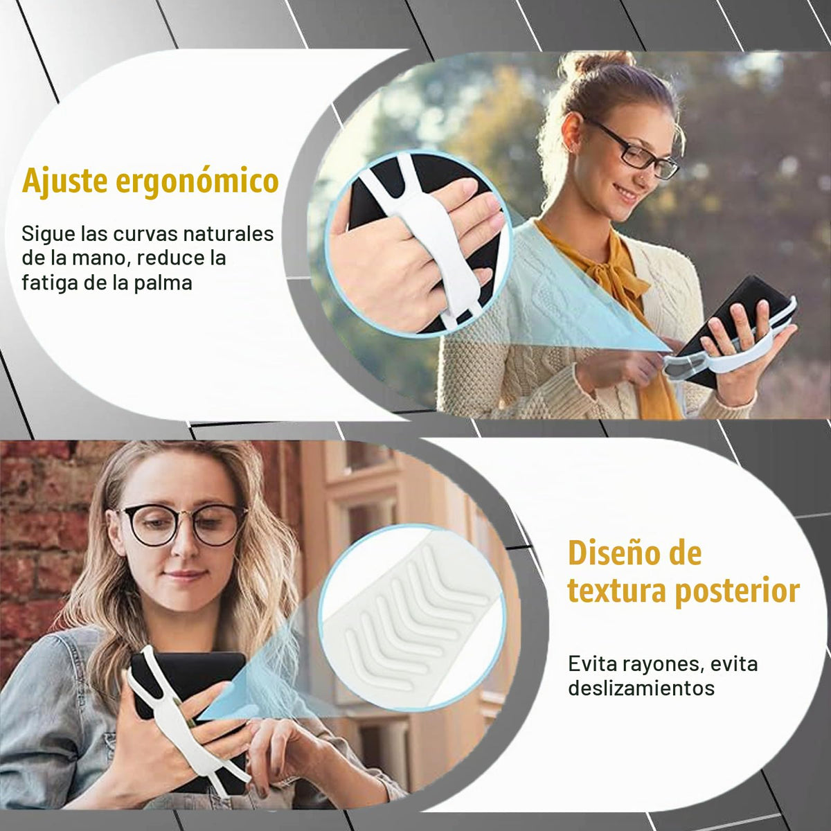 Soporte Universal YVOO Verde para Correa de Mano para Teléfono y Tablet