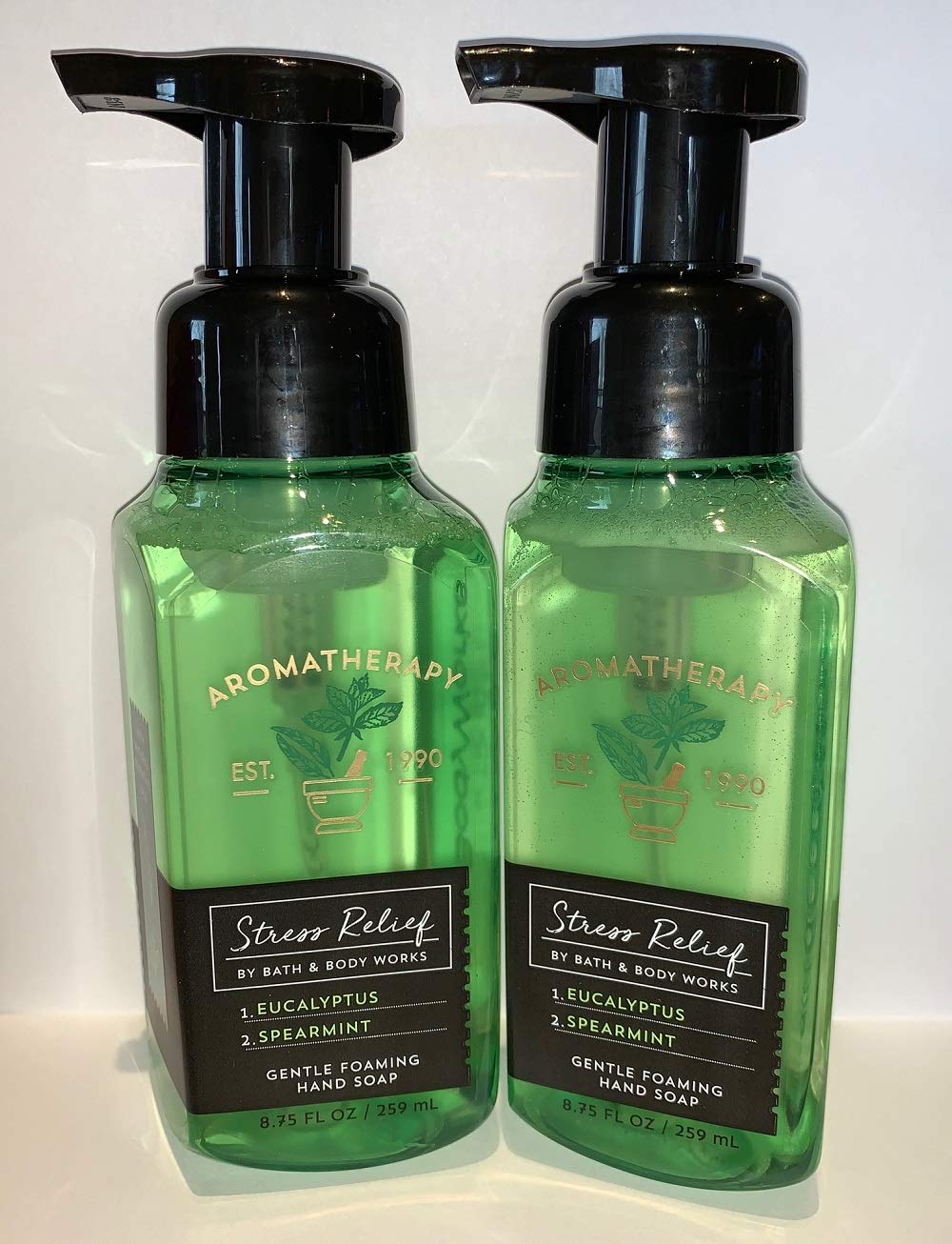 Bath & Body Works - Jabón de manos para aromaterapia, eucalipto y menta (2 unidades)