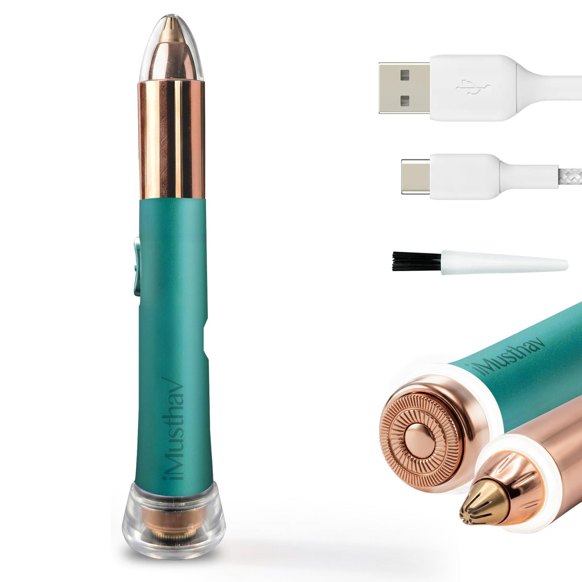 Depiladora Eléctrica Indolora para Mujer, Elimina Vello de Cejas y Facial