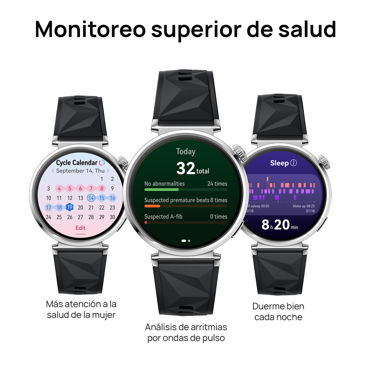 Smartwatch Huawei Watch GT 5 41mm Negro Mate Diseño Afilado para Seguimiento de Salud y Resistencia al Agua