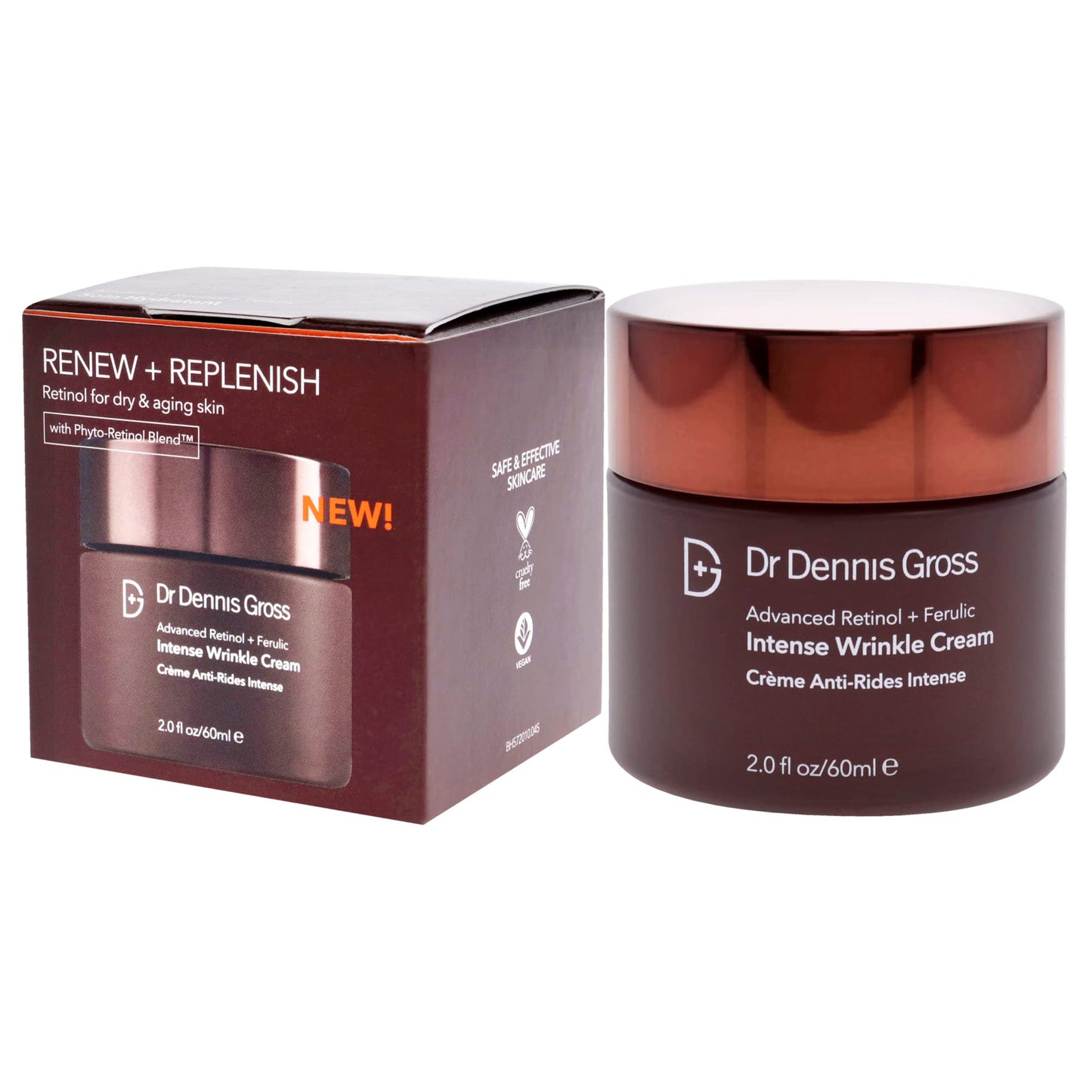 Dr. Dennis Gross Advanced Retinol Plus Ferulic Intense Wrinkle Cream Unisex 2 oz