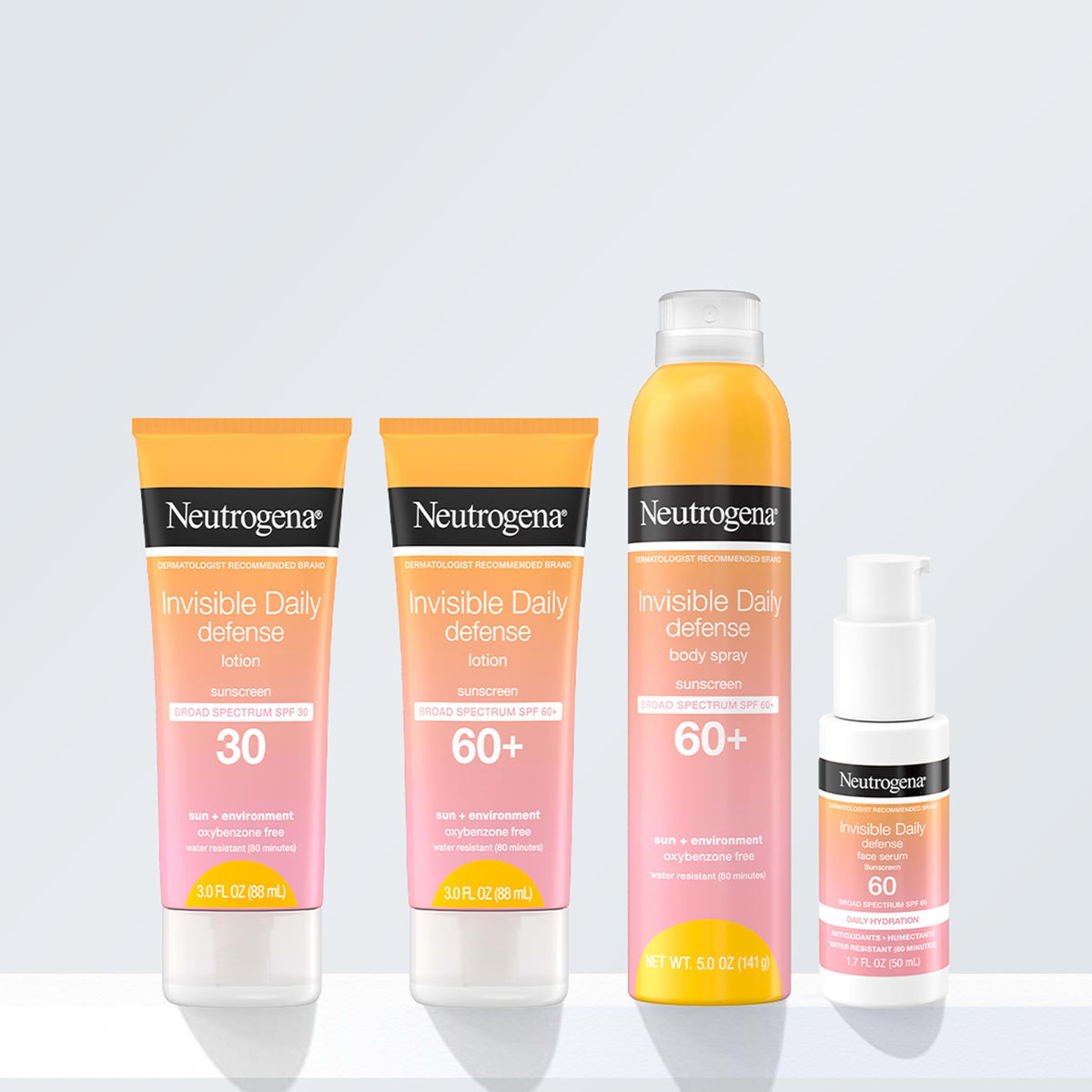 Neutrogena Invisible Daily Defense Protector Solar SPF 60+ 0086800103837