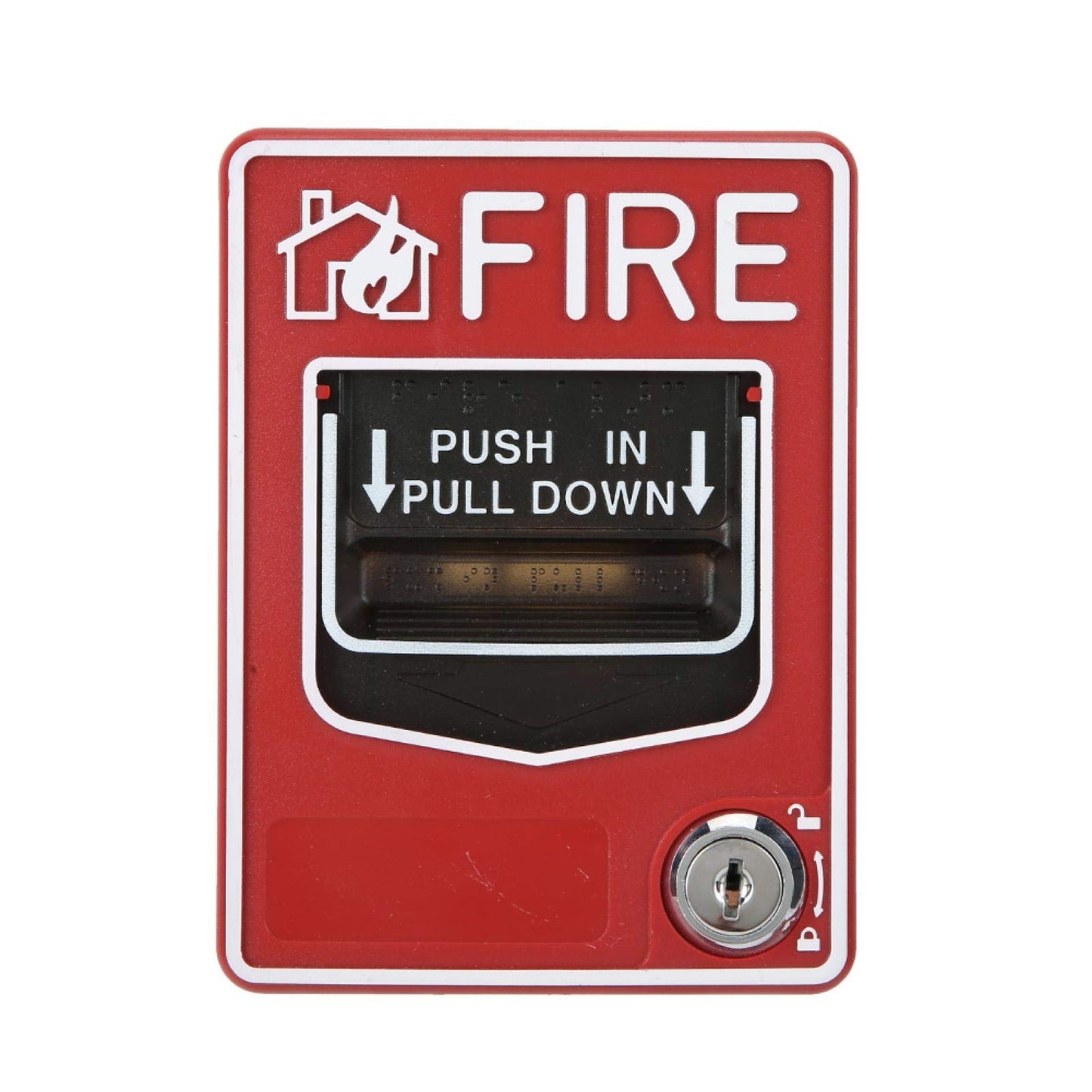 Estación de Activación Manual Archuu Fire Lite Roja de Doble Acción con Llave para Alarmas contra Incendios