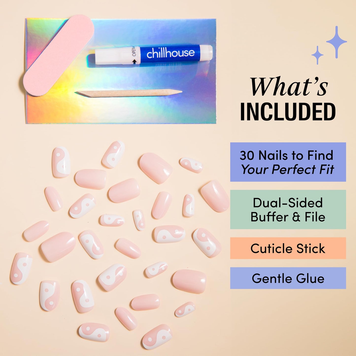 Chillhouse Chill Tips Firmas | Everything Zen, Press On Nail Kit