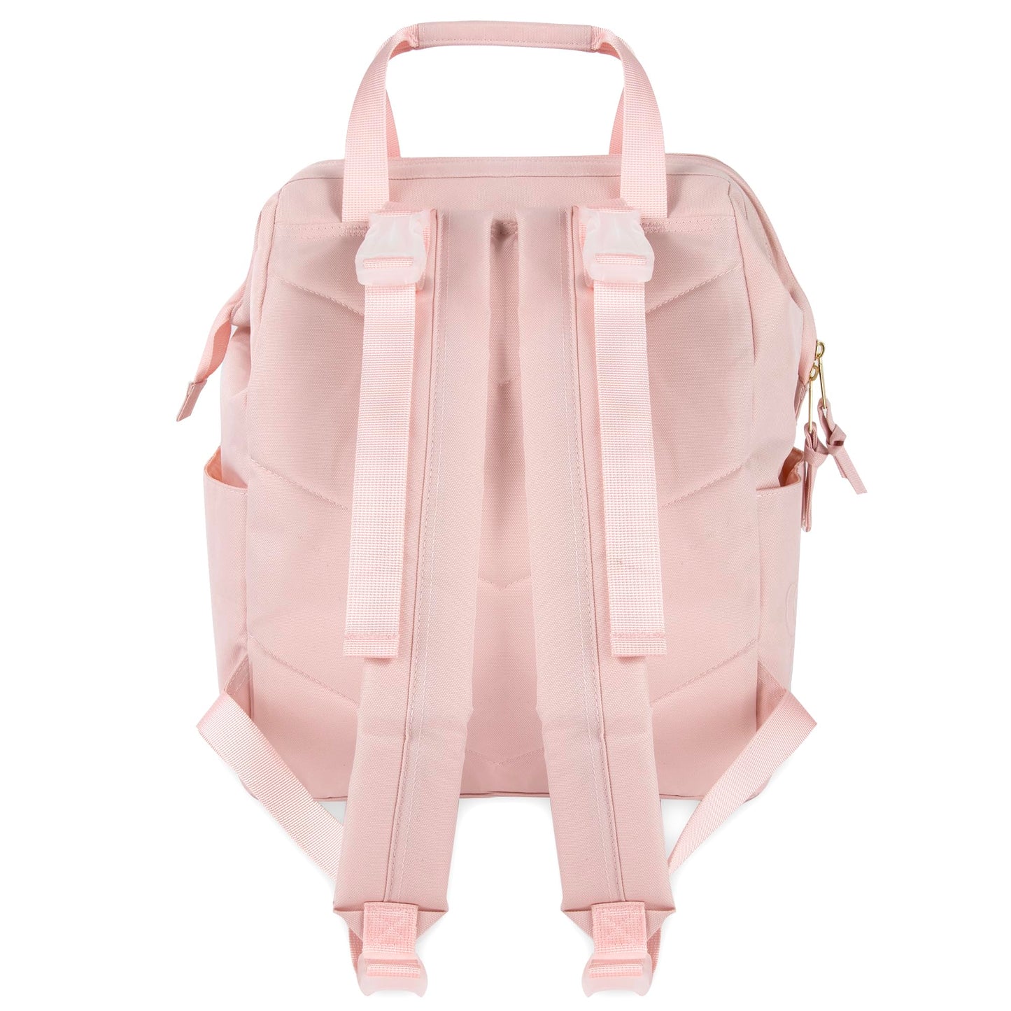 Baby Essentials - Mochila de pañales con marco principal súper enfriadora con cambiador, correas para carriola, compartimento aislado para botellas, Malva rosa, Mediano, Mochila para pañales
