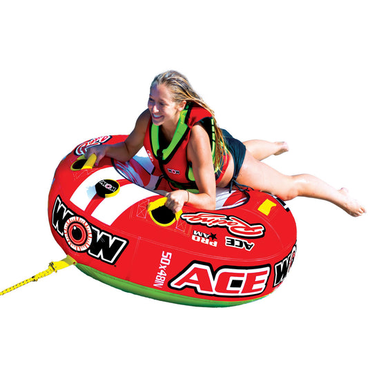 Tubo Inflable para Barco Wow World of Watersports Ace Racing Boat para 1 Persona