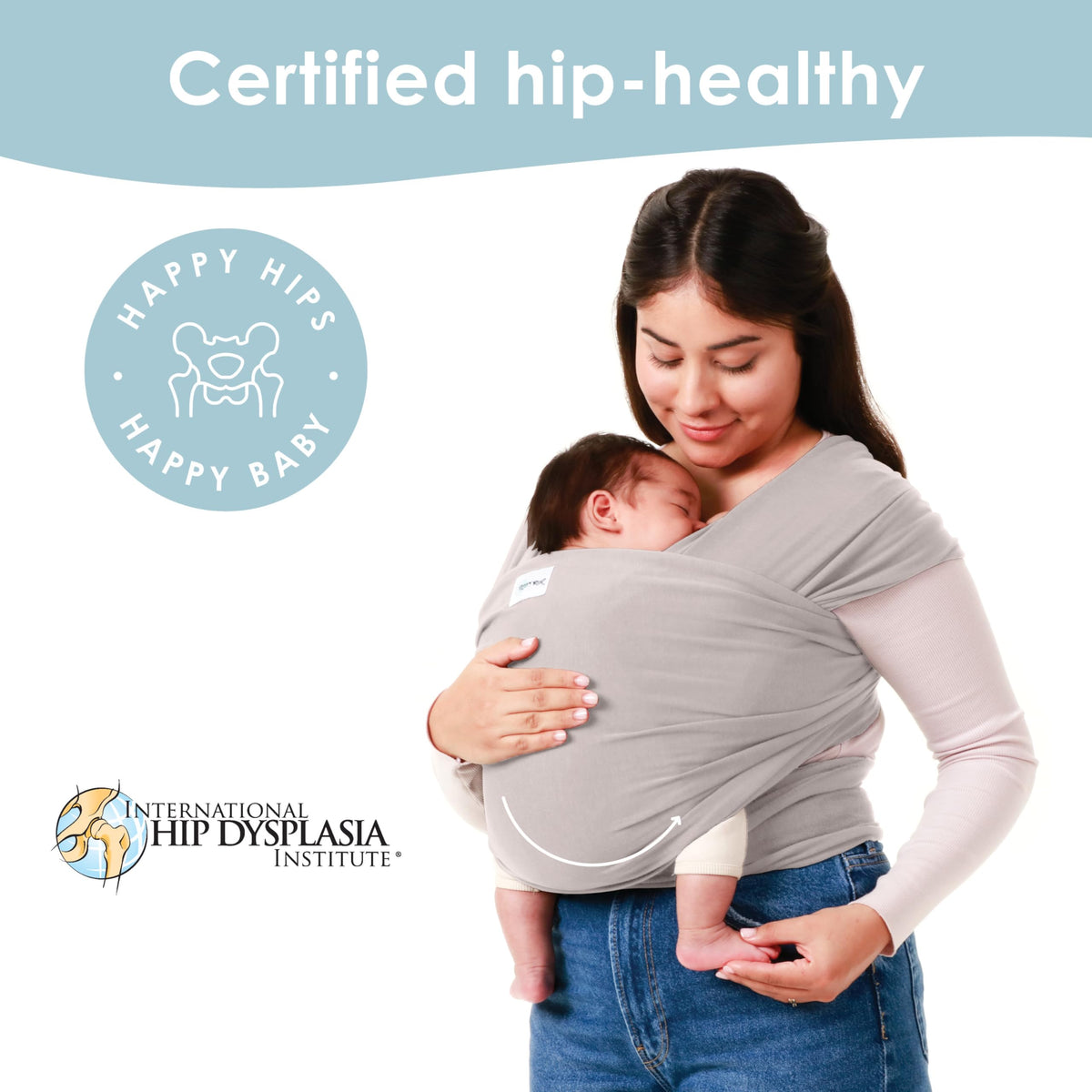 Sleepy Wrap - Envoltura portabebés para bebés de 7 a 35 libras, ligera
