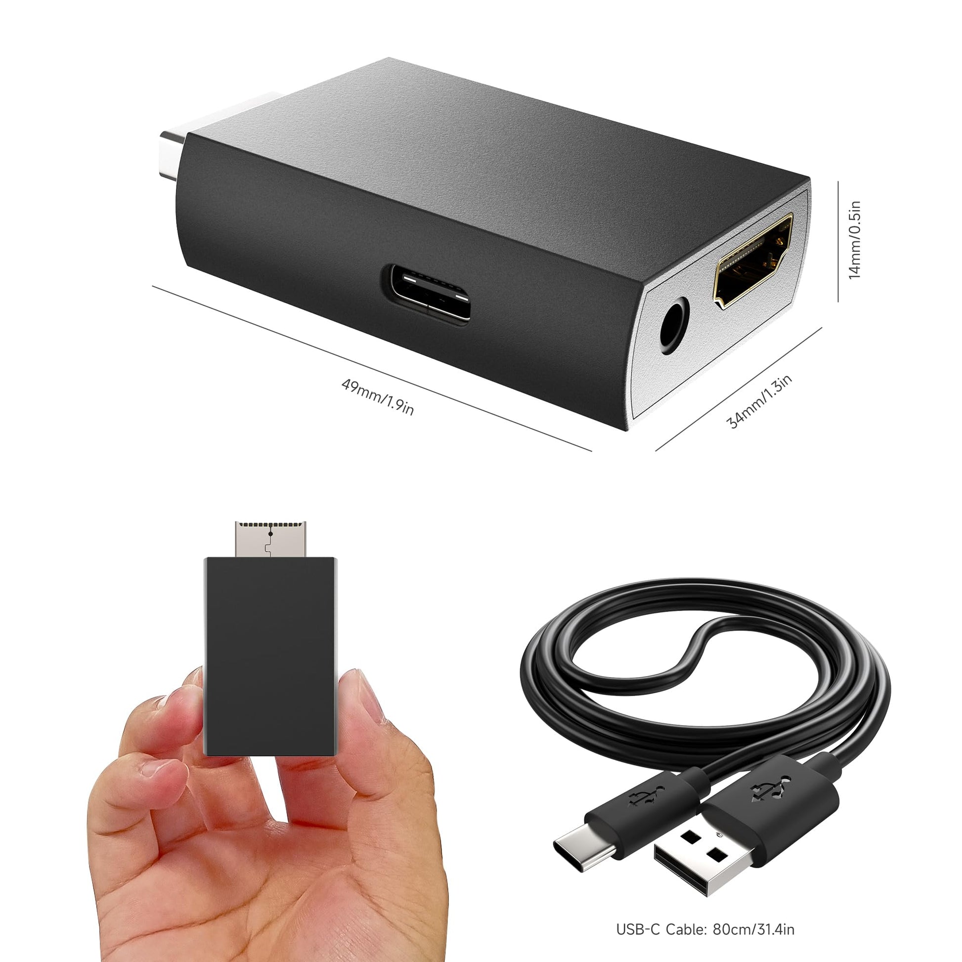 May Flash Adaptador convertidor PS2 a HDMI, convertidor de vídeo con Salida de Audio de 3,5 mm para TV HD y Monitor HDMI, Compatible con Todos los Modos de visualización PS2