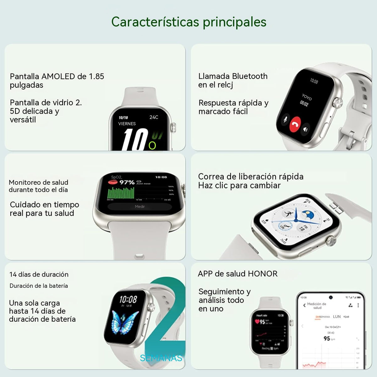 Reloj Inteligente Honor Choice Blanco Avanzado