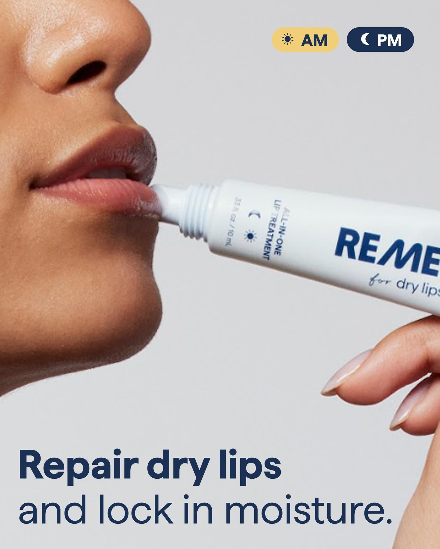 Remedy Science Remedio para los labios secos: bálsamo labial hidratante y cicatrizante con ceramidas, péptidos y dimeticona. Repara los labios secos y agrietados. Por el dermatólogo Dr. Shah