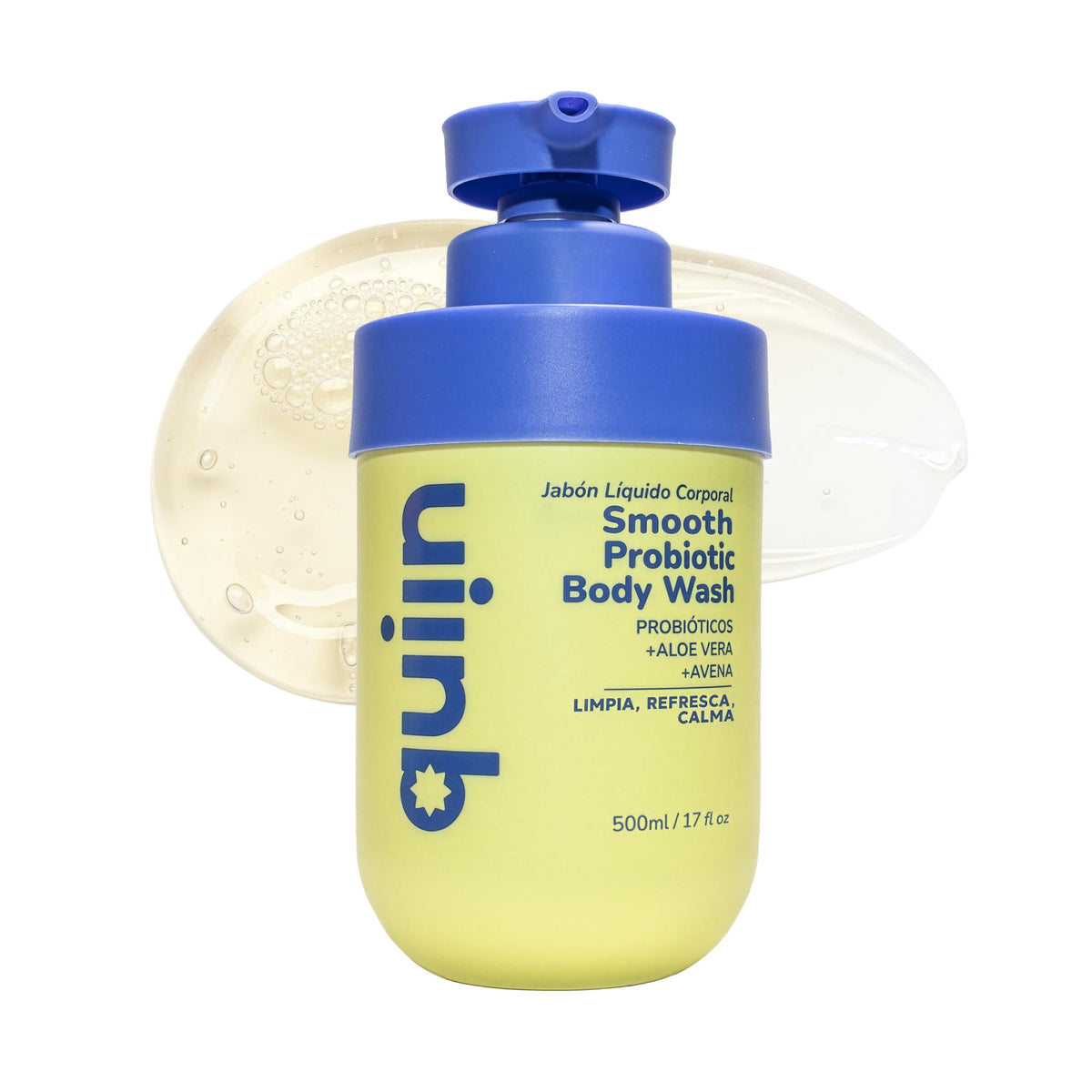 Quiin Smooth Probiotic Body Wash Probióticos Aloe y Avena 500 ml