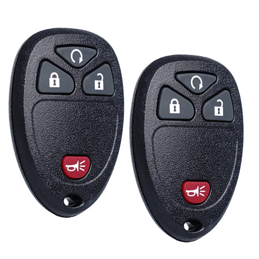 MechanMagic - Llavero de repuesto compatible con Chevy Silverado Avalanche Equinox Express Traverse GMC Yukon Sierra 1500 2500 3500 HD Acadia Savana Buick Enclave 2007-2013 Control remoto de entrada