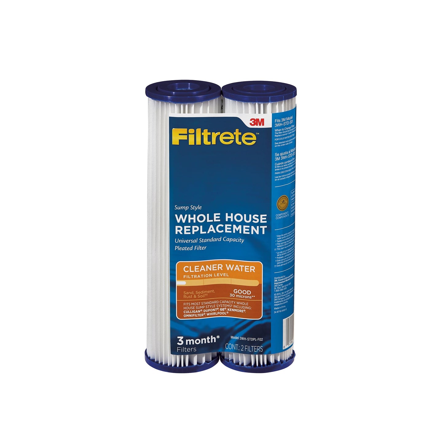 Sistema de Filtro de Agua Filtrete Azul y Blanco con Capacidad para la Casa Entera