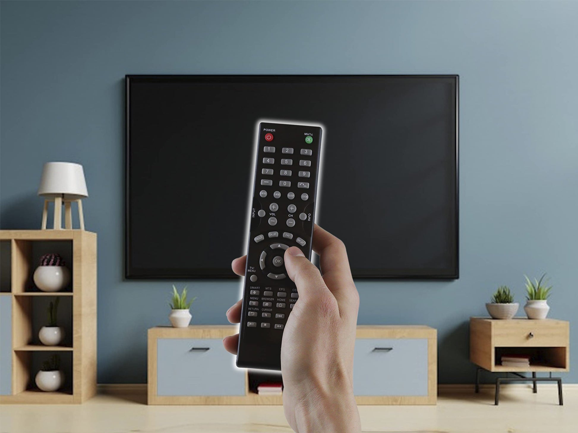 CONTROL EXPERT Control Remoto VIOS Smart TV, Modelo Vledtv4814sm Control Directo, Cobia, Comprar únicamente si tu Control es Igual al Que se Muestra en la Imagen
