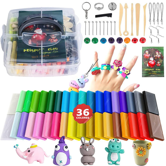 Kit de Arcilla para Modelar MYAIOL 36 Colores Seguro y No Tóxico