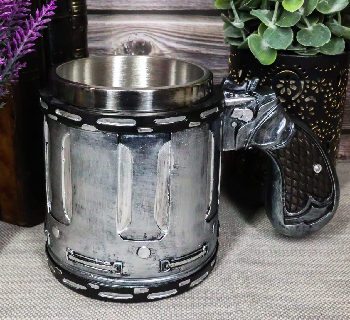 Taza de Café Gun Ebros Gift Occidental 6.7 Pulgadas con Temática Militar del Salvaje Oeste