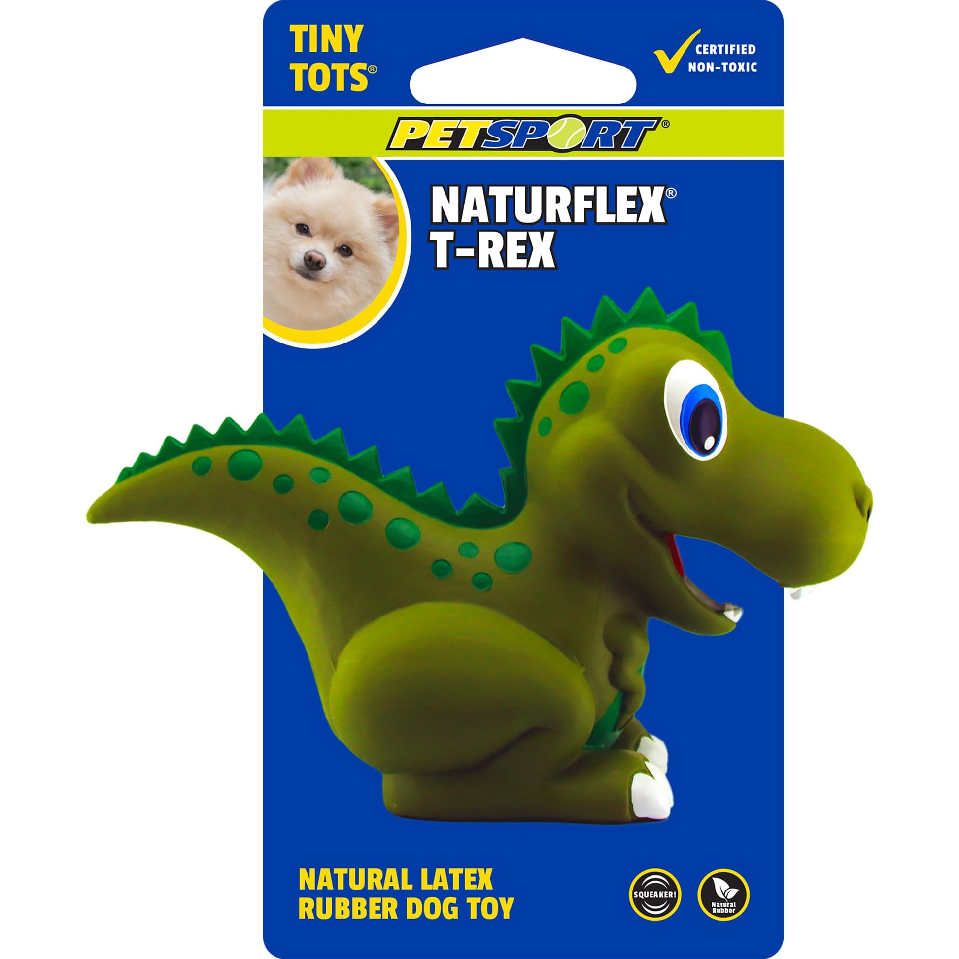 Juguete Masticable PetSport Naturflex T-Rex Beige de Látex No Tóxico para Perro