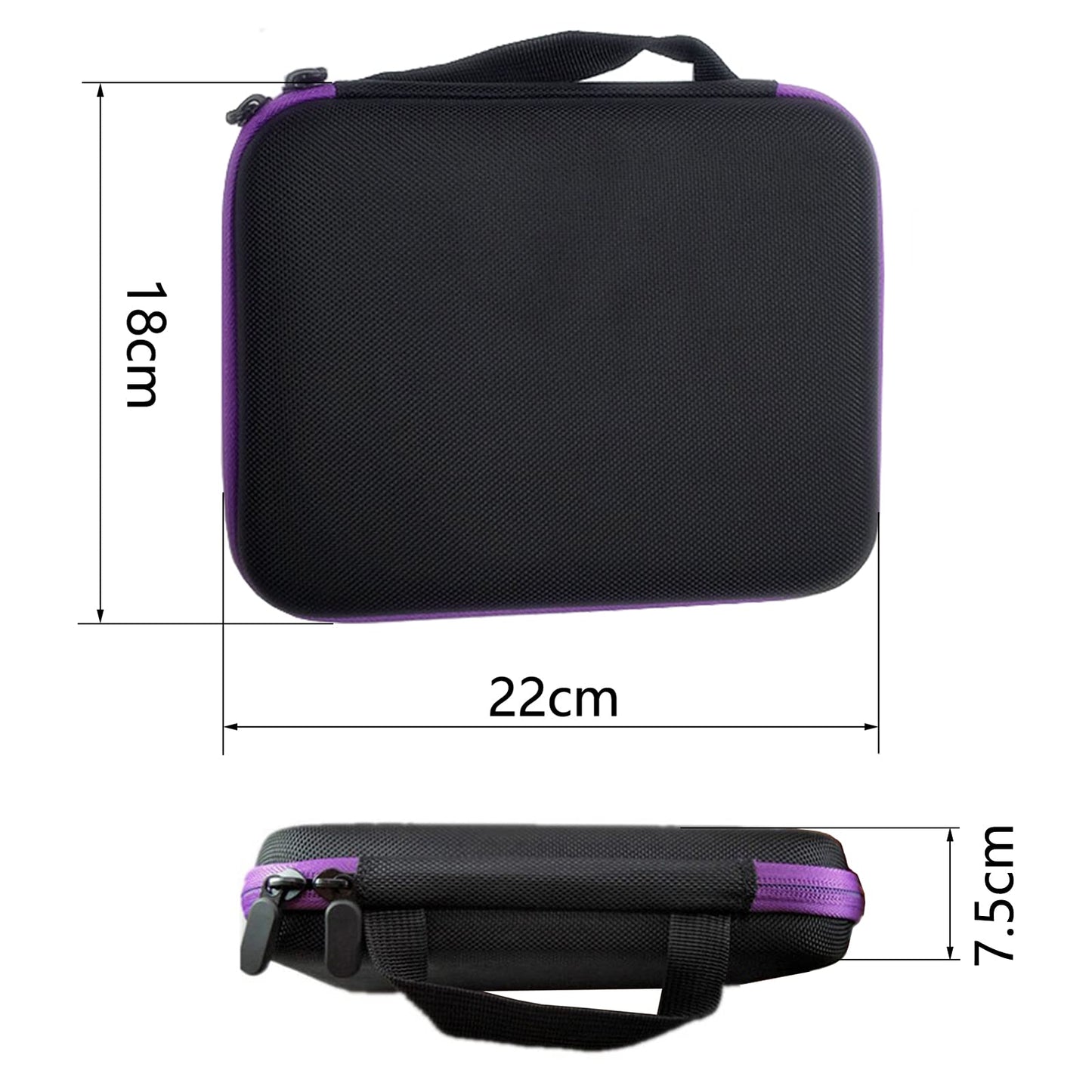 Auto-plaza - Estuche de almacenamiento de aceites esenciales para 30 botellas, se adapta a botellas de aceite de 10 ml, 15 ml, caja organizadora con abridor de botellas y calcomanías