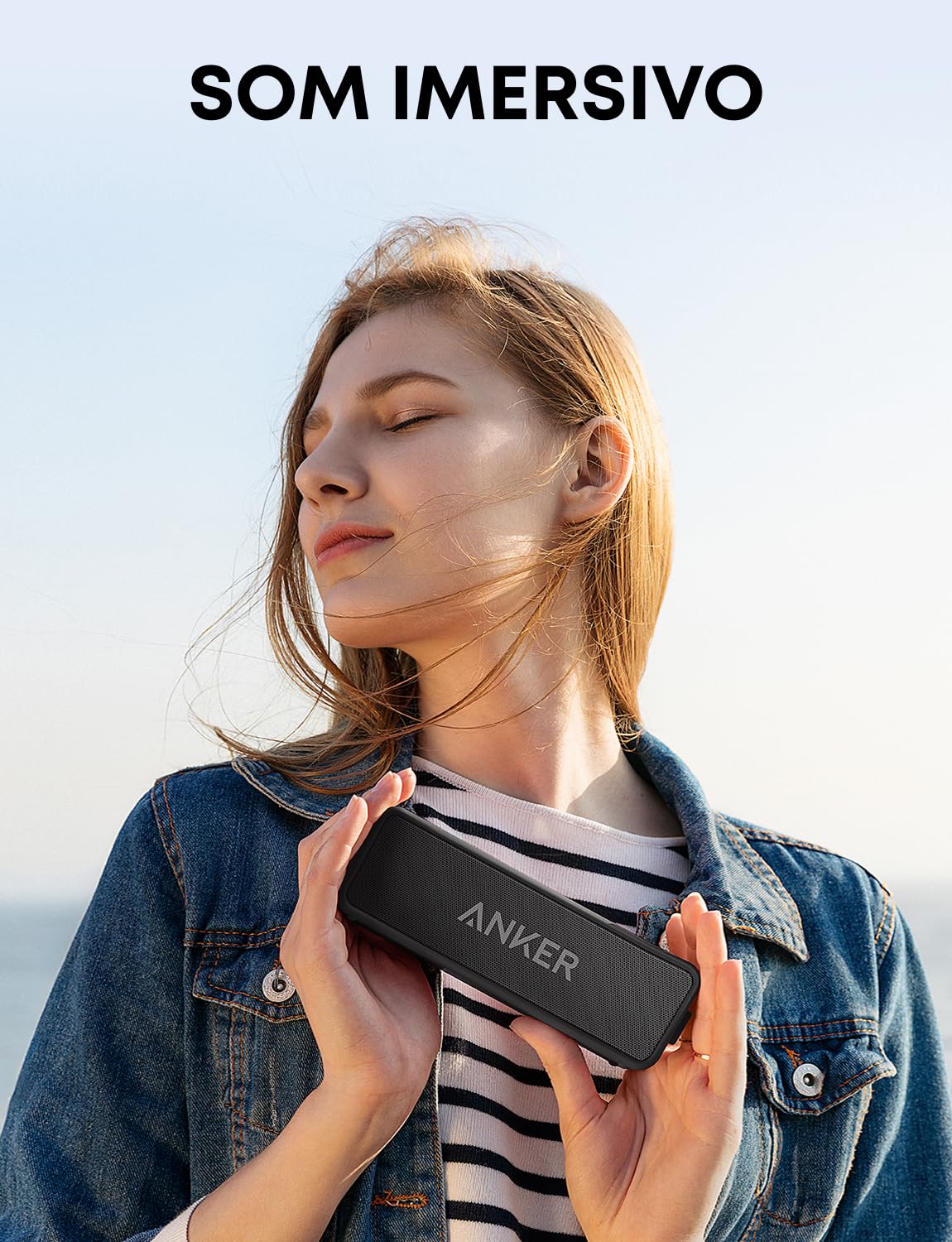Soundcore Anker 2 Bocina Bluetooth Potente, batería de 24 Horas, protección contra el Agua IPX7, Graves enormes con Dos Controladores de Graves