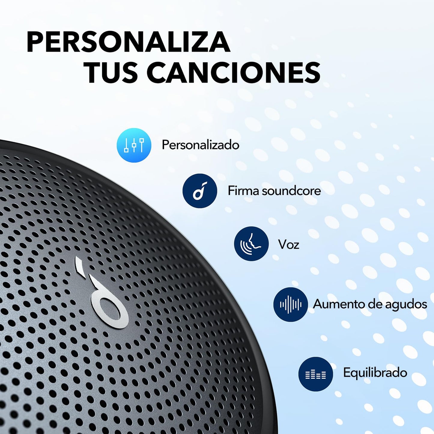 Soundcore by Anker Mini 3 Bocinas Portátiles Bluetooth con BassUp y PartyCast, USB-C, Impermeable IPX7, Ecualizador Personalizable