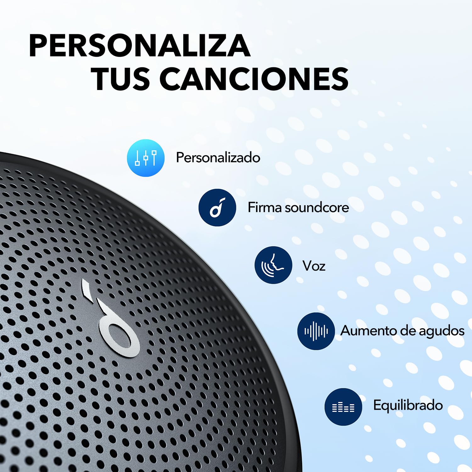 Soundcore by Anker Mini 3 Bocinas Portátiles Bluetooth con BassUp y PartyCast, USB-C, Impermeable IPX7, Ecualizador Personalizable