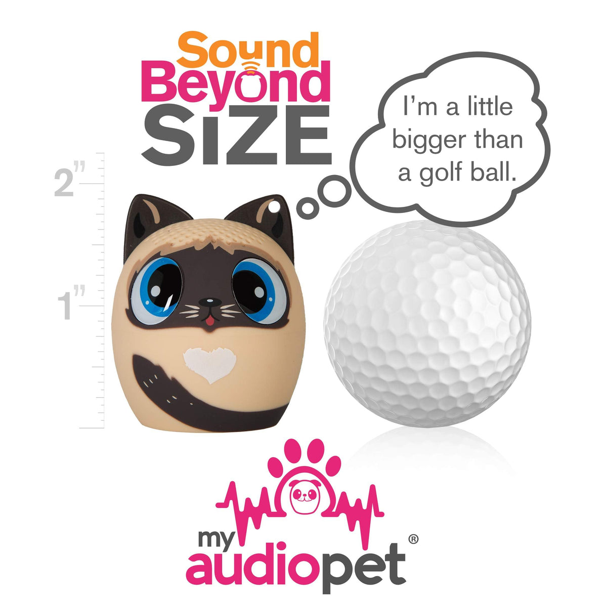 Mini Altavoz Inalámbrico Bluetooth My Audio Pet Purrfect Pitch Cat para Niños