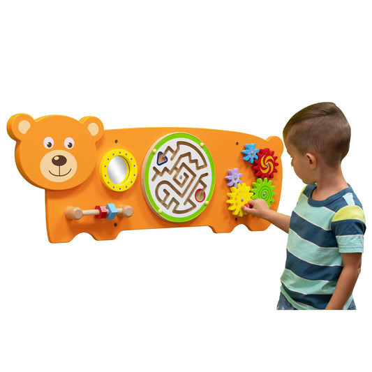 Panel de Actividades de Pared SPARK & WOW Bear Multicolor Montessori para Niños Pequeños