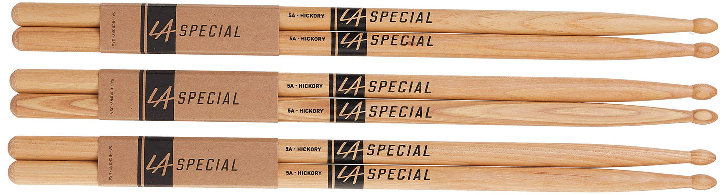 ProMark - PALILLOS LA Specials, 5 A Hickory, paquete de 3